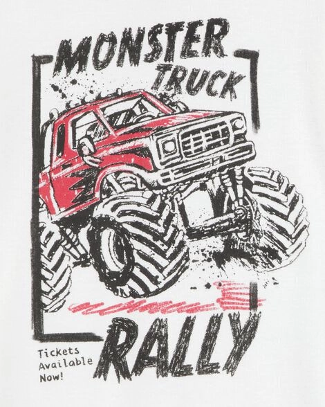 Childrens 4-Piece Truck Cotton Pajamas 3S380910-969 casual fun