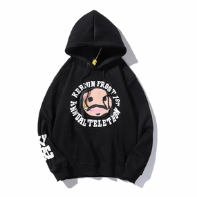Co-Branded Charity Hoodie Cartoon Printed Sweater Men and Women Hooded Jacket couple wear