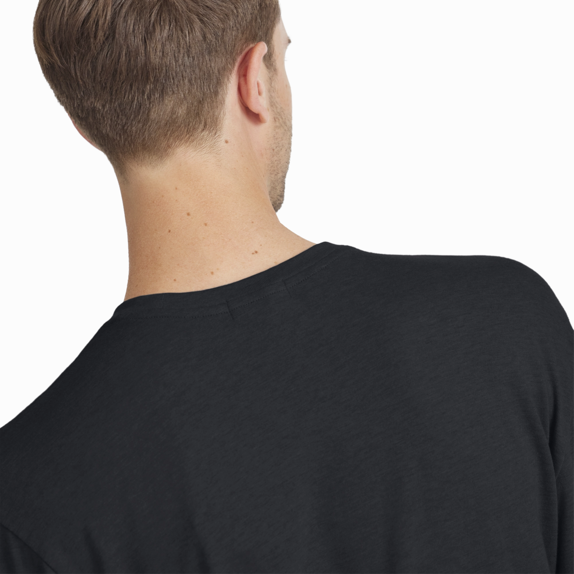 Ocean Fit MoistureManagement Technology Men's Soft Merino Long Sleeve Tee - True Black
