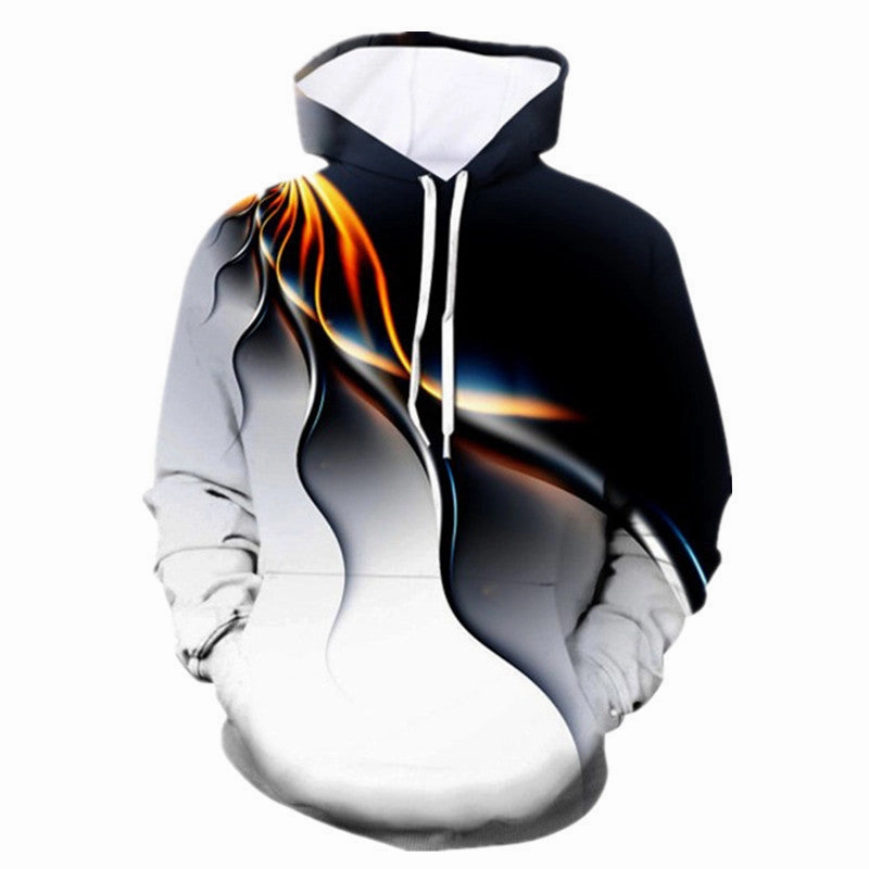 Classic Minimal Casual Jacket Color Lightning Peripheral Series 3D Digital Printing Sweater
