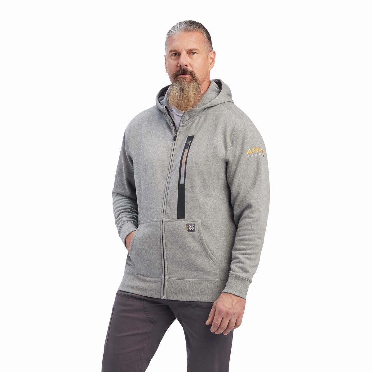 Zoom Proper SnagFree Fabric Men's Rebar Workman Full Zip Hoodie 10041537