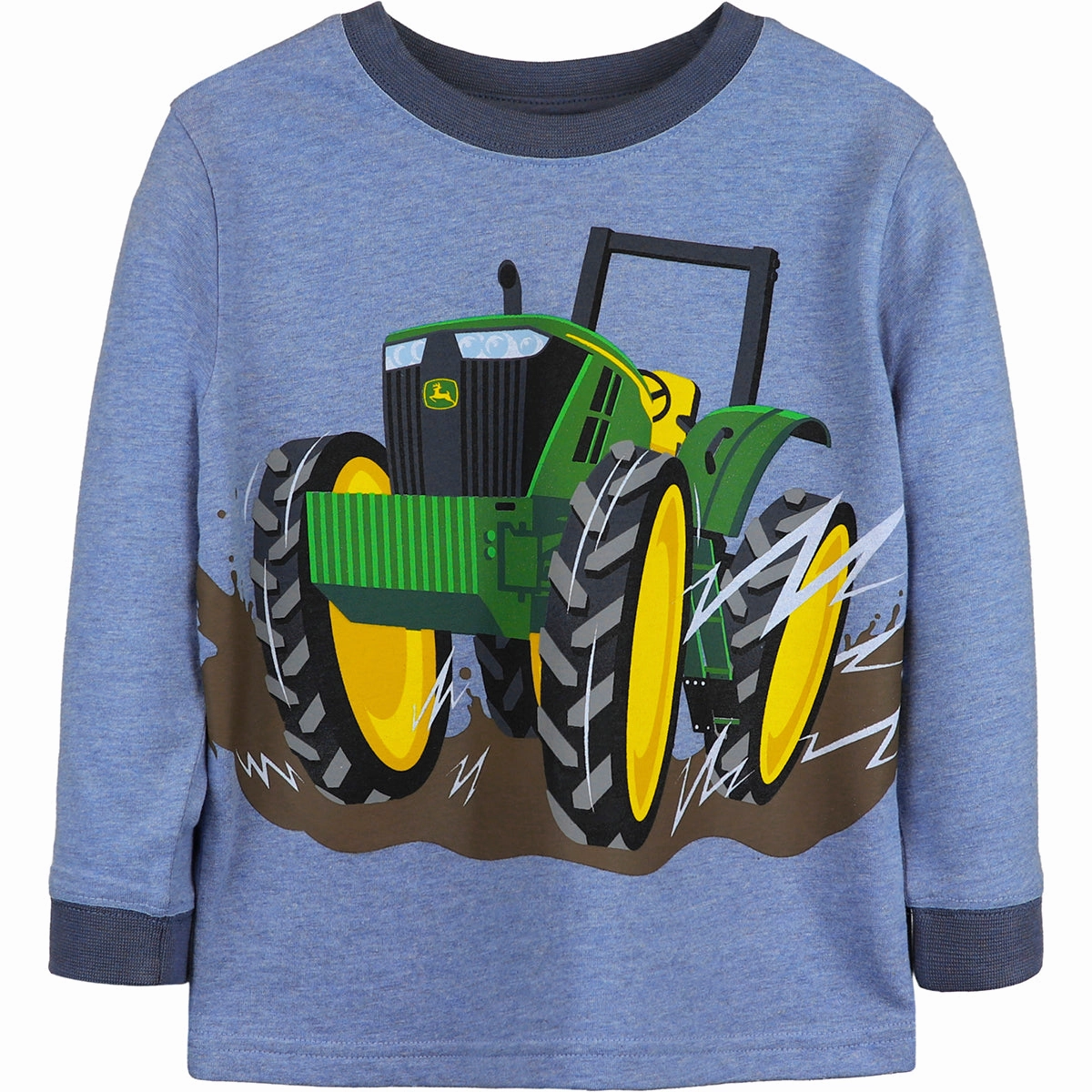 summer shorts Toddler Boys' Long-Sleeve Rugged Tractor Tee J4T554BT