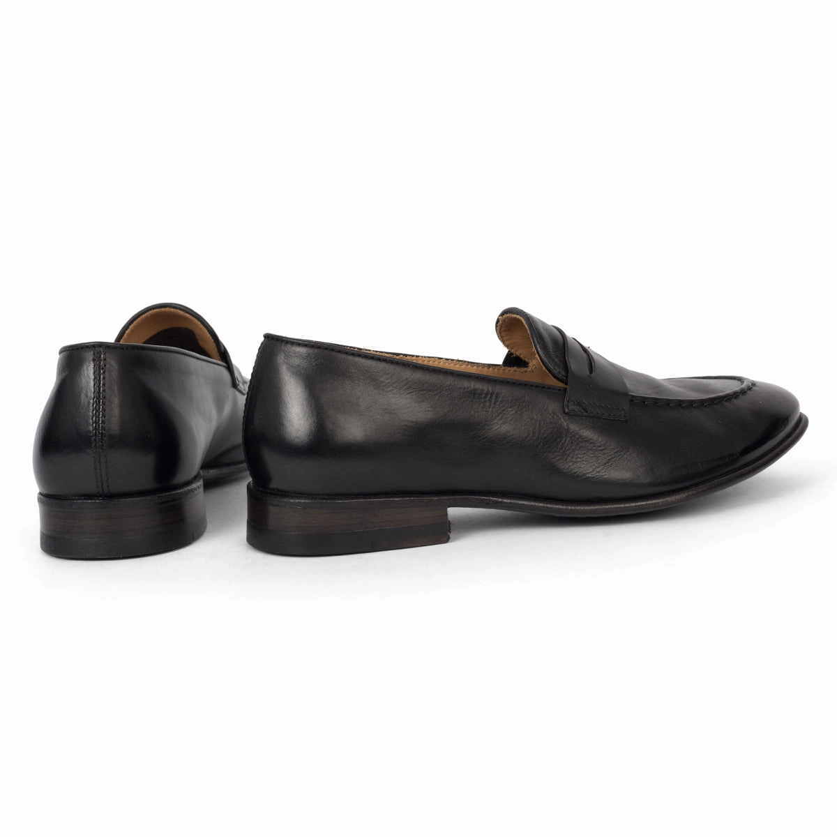 BRENDA 60038<br>Black loafers Slip Resistant Sole Soft Sole Shoes