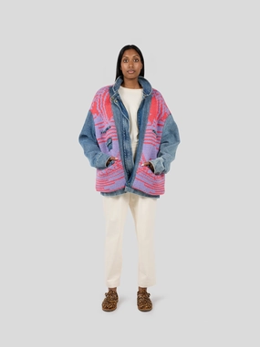 Knee Length Veste Jonas en maille Boh??me