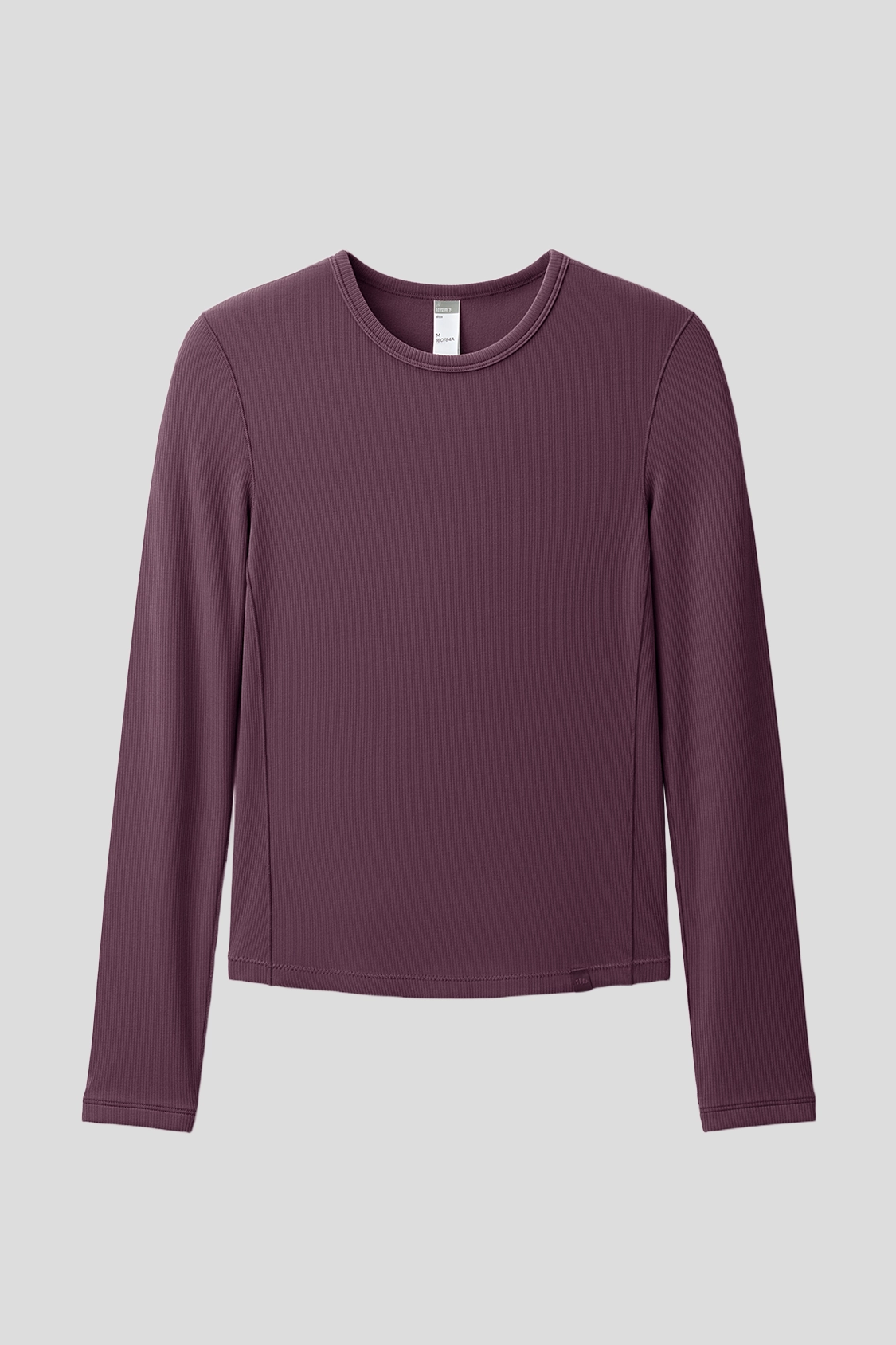 FlexEase ?C Women??s Seamless Ribbed Long Sleeve T-Shirt (Crew Neck) Wicking Inner Layer