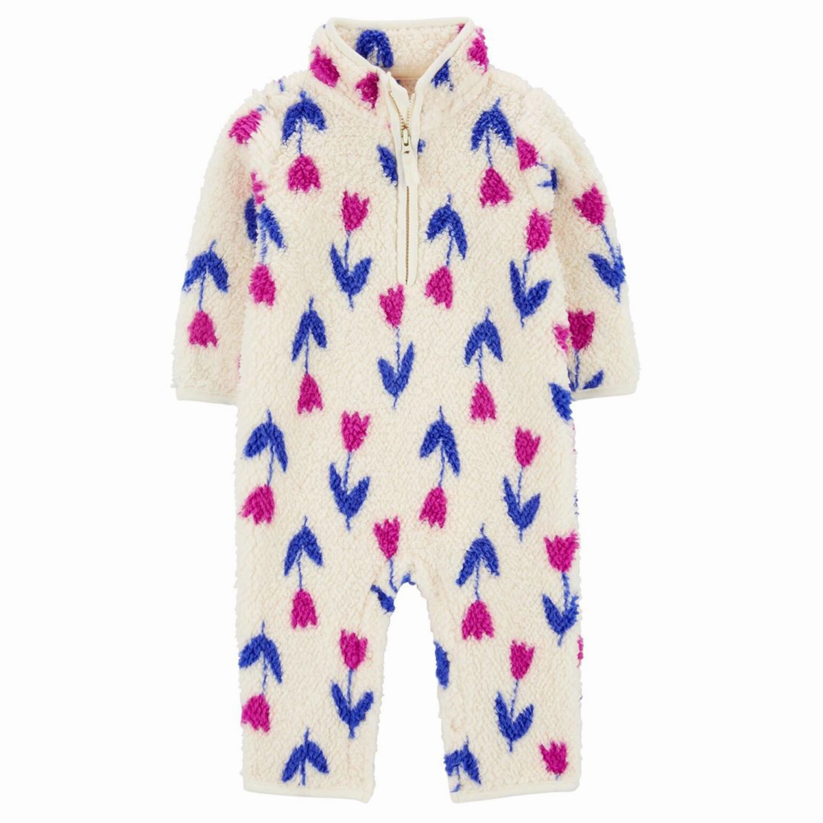 Baby Girls' Floral Sherpa Jumpsuit 1R966710 RipstopFabric