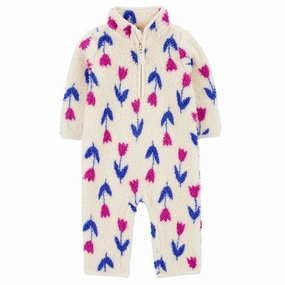 Baby Girls' Floral Sherpa Jumpsuit 1R966710 Icon Glow WaterRepellent Coating