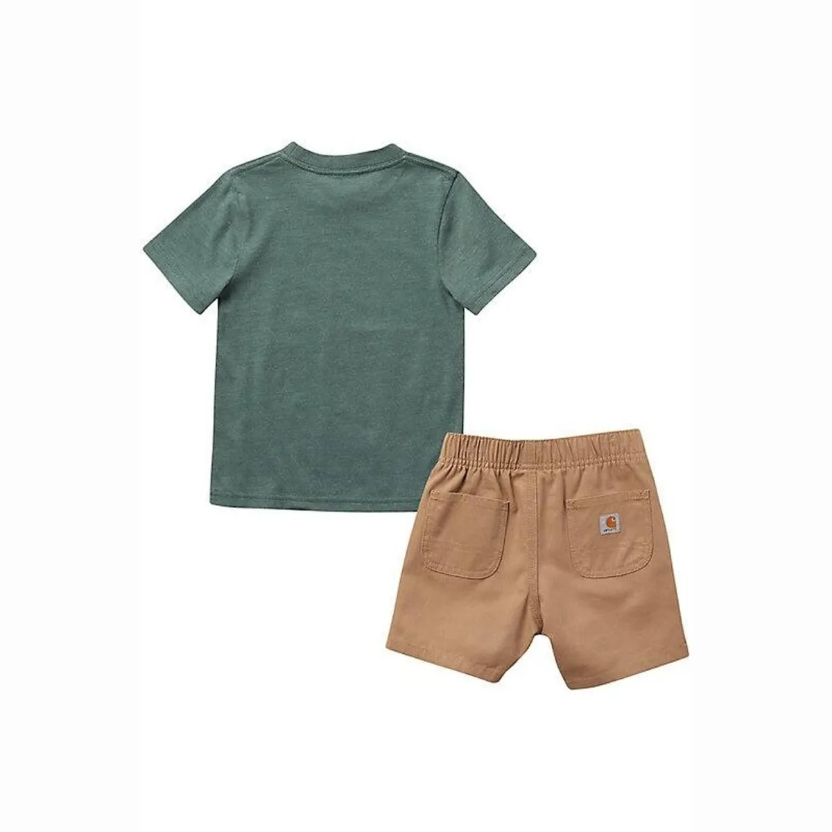 Active Wear Boy's Short-Sleeve Dig T-Shirt & Khaki Shorts Set CG8797