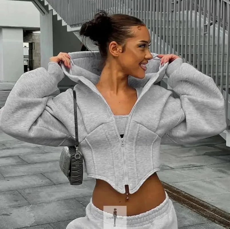 Corset-style hoodie Jackets Versatile Fit Layer TemperatureRegulating