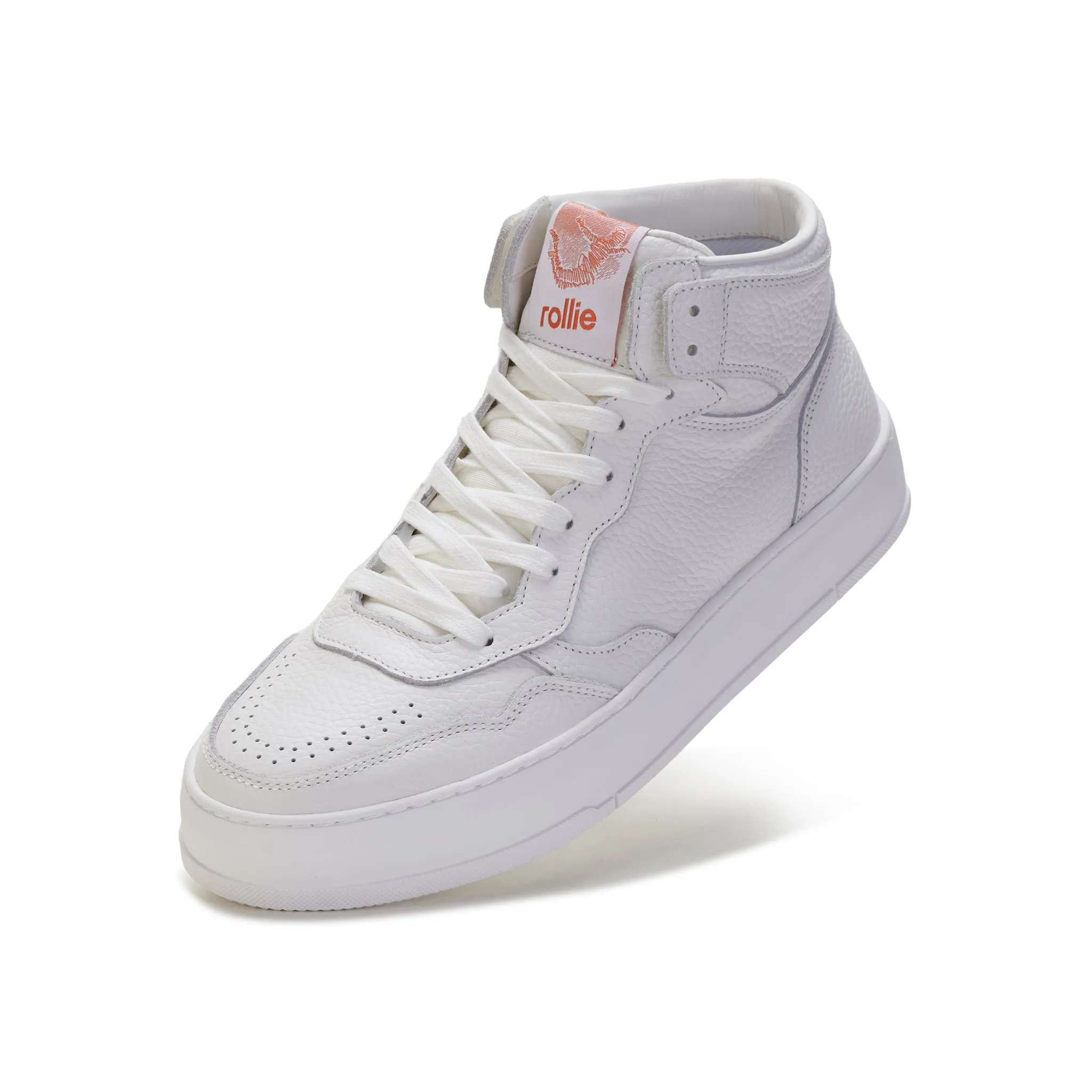Low Effort Comfortable fit CourtPro Mens Hi White Tumble
