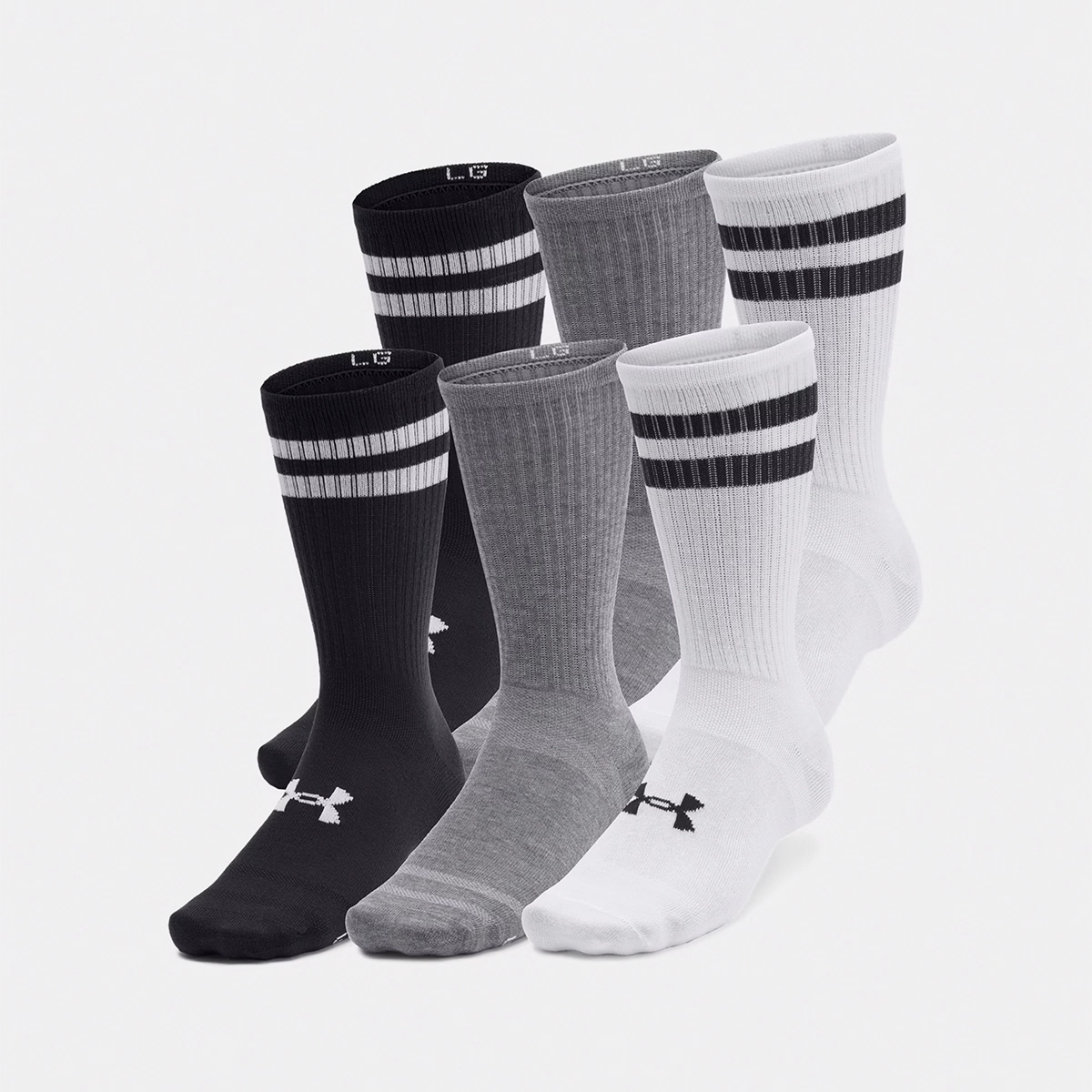 Men's Essential Crew Socks 6-Pack 1387058 Stylish Hat Sea Fit