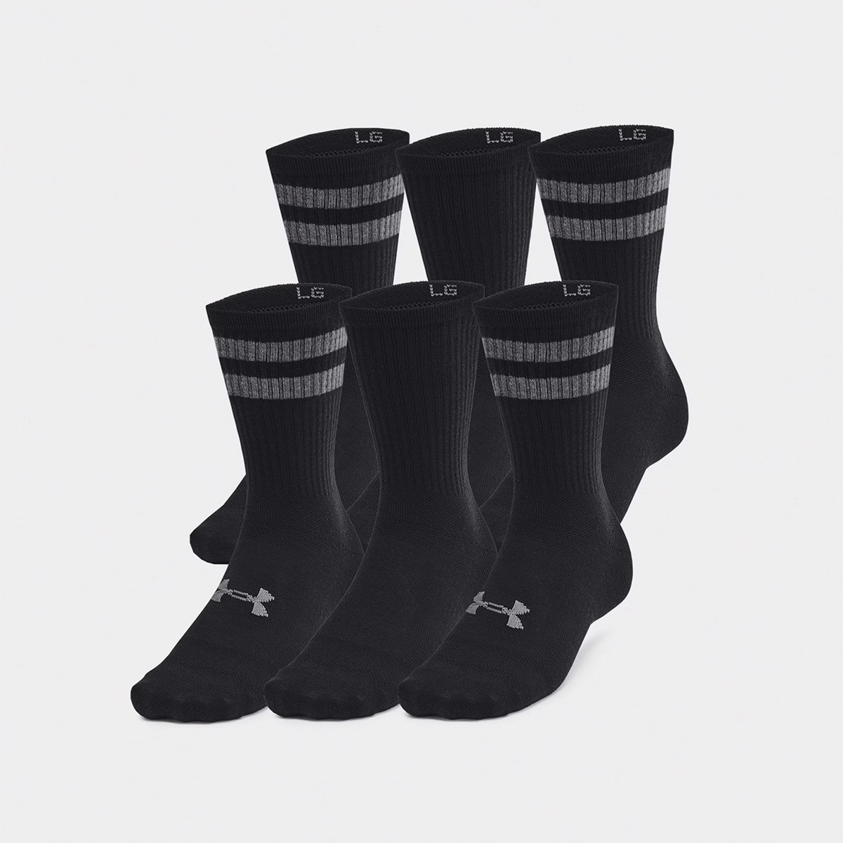 Men's Essential Crew Socks 6-Pack 1387058 London Edge MoistureControl Fabric