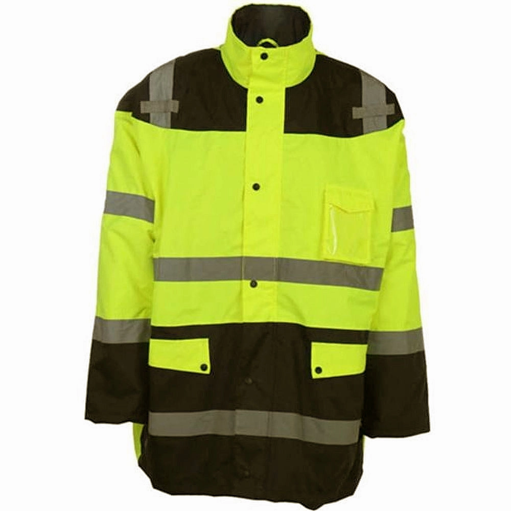 Trendy Design High Vis Class 3 Waterproof Fleece-Lined Parka Jacket 8501