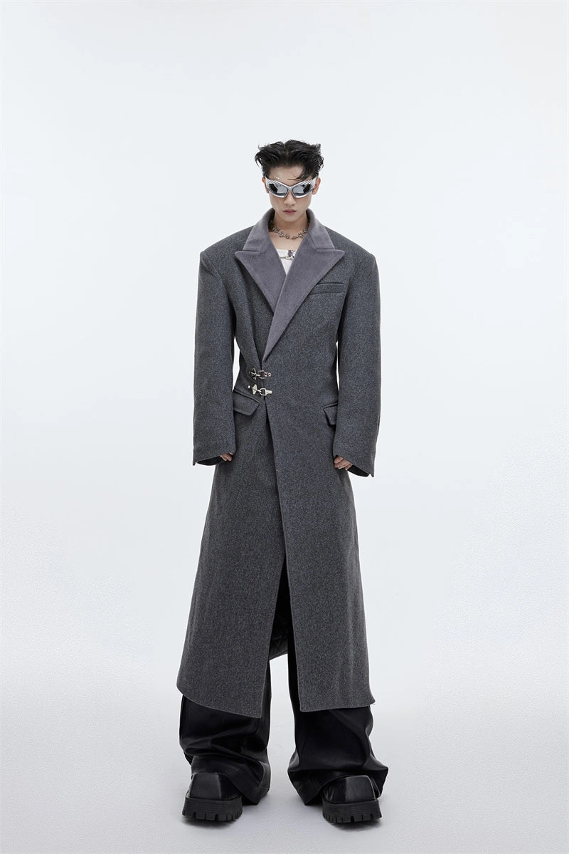 Men's Coat Design Feel Long Over The Knee Coat All Day Use Streetwear Fashion