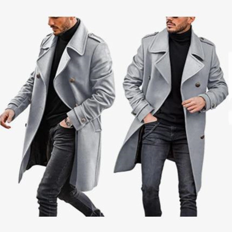Inventory Woolen Men's Coat Autumn And Winter New Product Warm Padded Jacket