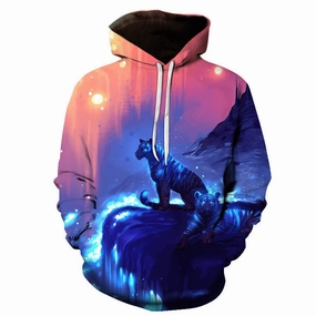 sequin Digital Printed Sweatshirt Hoodie Men'S and Women'S Jacket