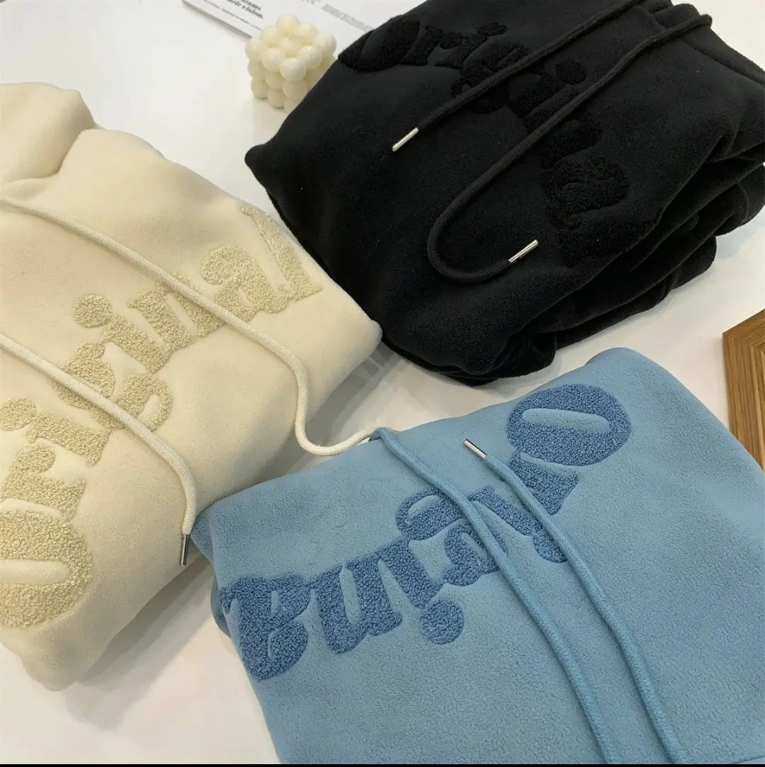 Double-sided Padded Thickened Auli Fleece Hooded Sweatshirt product industry position