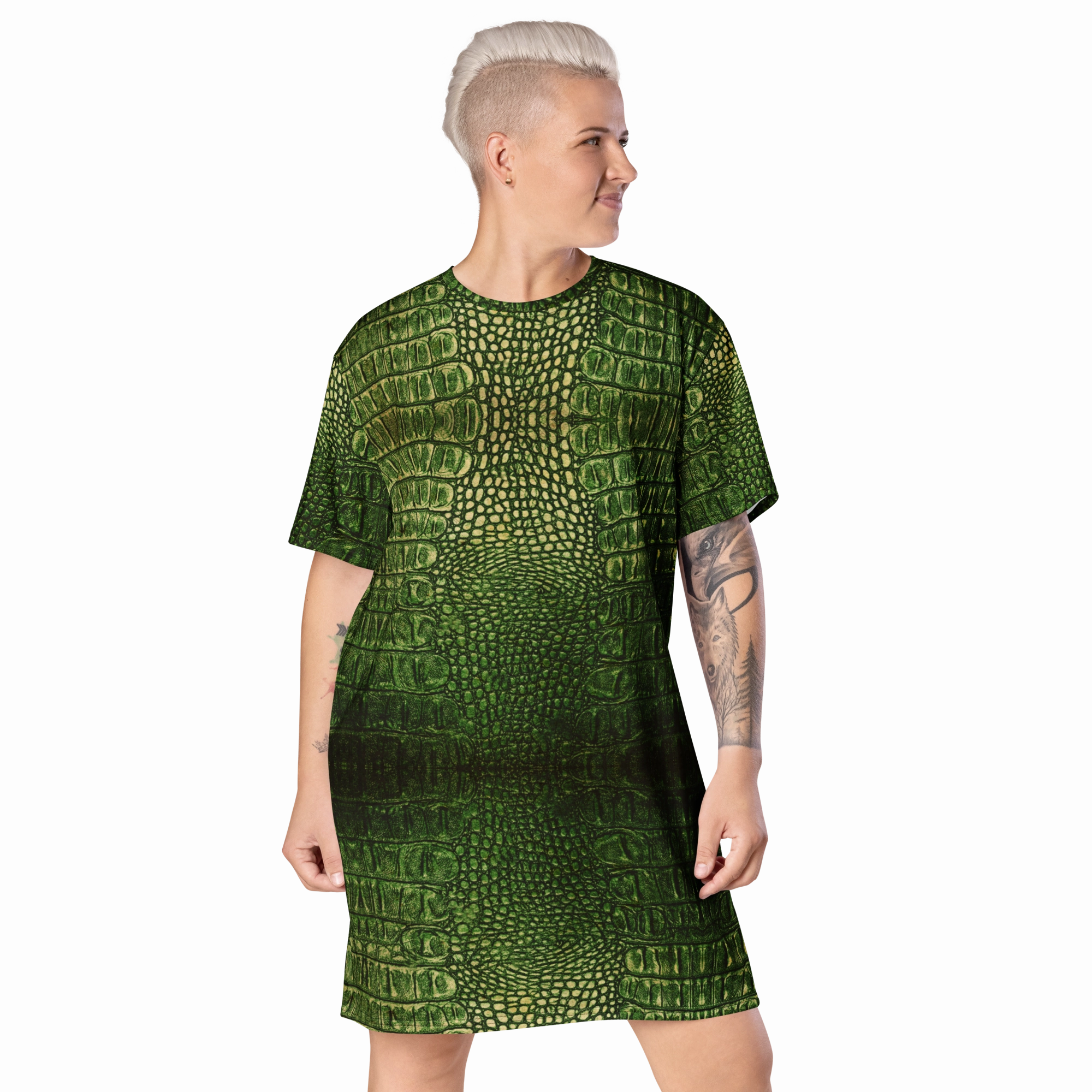 Dragon skin T-dress Breathable Lining Cropped
