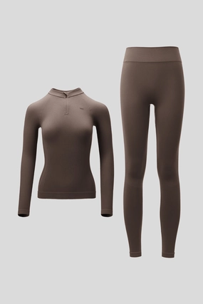 MotionSet ?C Women??s Light-Warmth Sport Performance Base Layer Set Smooth Commute light texture