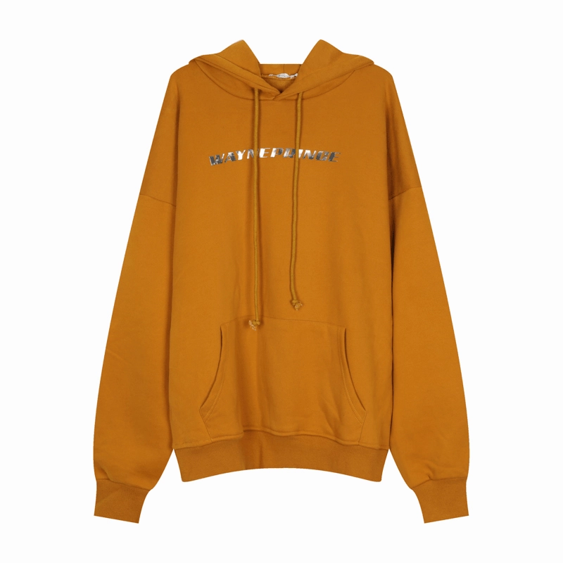 Korean Metal Letter Design Sense of Simple Ins Sweater Everyday Look