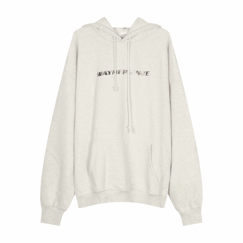 Korean Metal Letter Design Sense of Simple Ins Sweater Classic Minimal