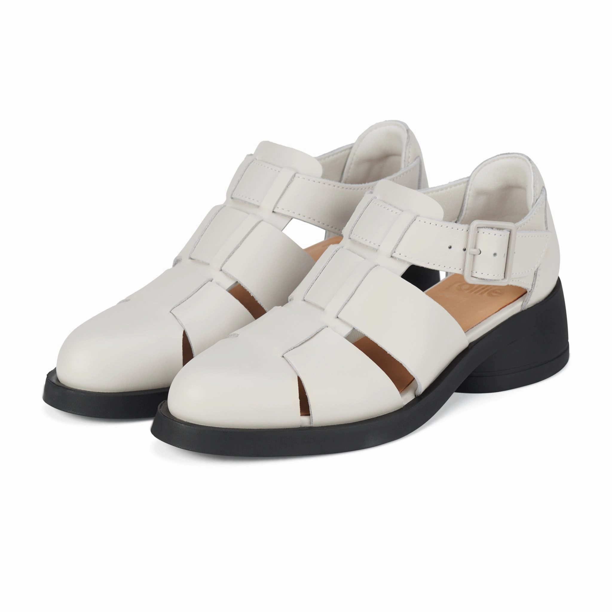 Chic Flats Chic Walk Paris Fisherman Bone/Black