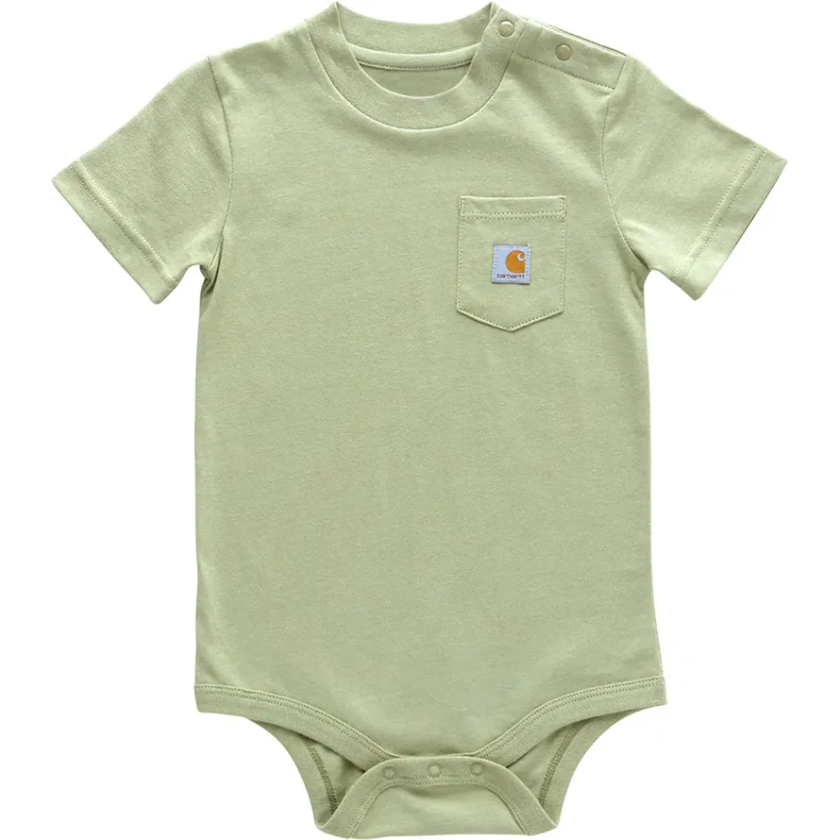 Infants' Short Sleeve Pocket Bodysuit CA5009 Glass Fit