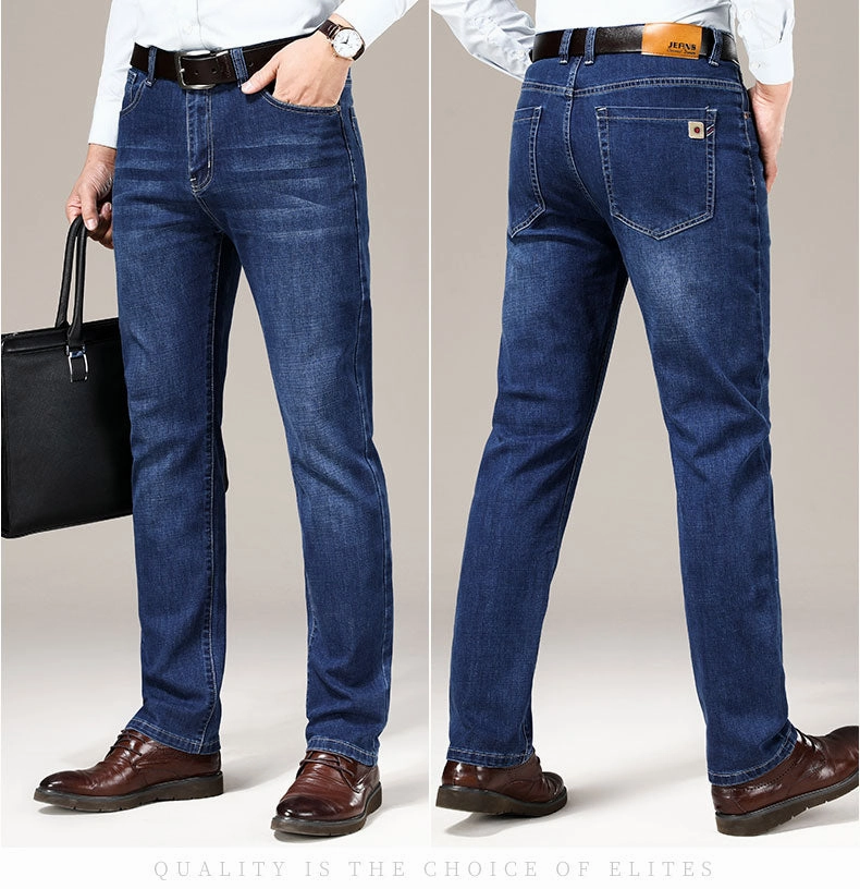 Airy Touch Quality Staple West Louis? Business Fashion Stretch Straight Work Jeans