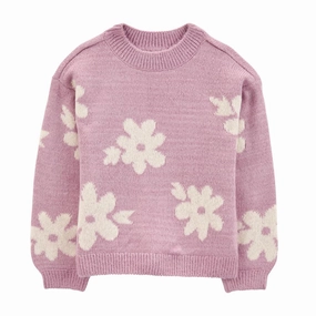 Girls' Pullover Sweater 3R978710 Cotton Glow WrinkleFree Material