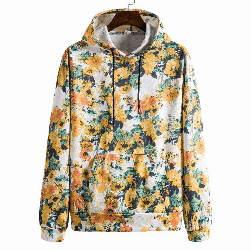 Digital Printed Retro Ethnic Style Men'S Sweater product return policy