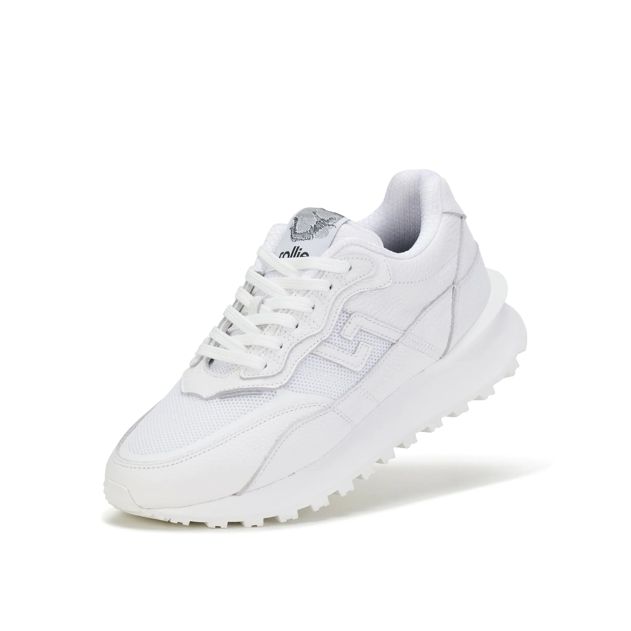 Kentu Mens All White Smooth Curve Fresh Walk