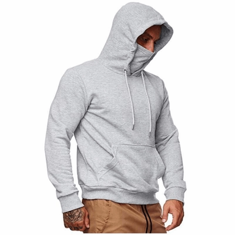 Men'S Solid Color plus Fleece Hoodie Sweatshirt Urban Chic product mountain adventure spirit