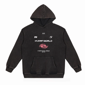 product lace femininity Cozy Warmth European And American Distressed Print Batik Heavy Unisex Wear Hoodie