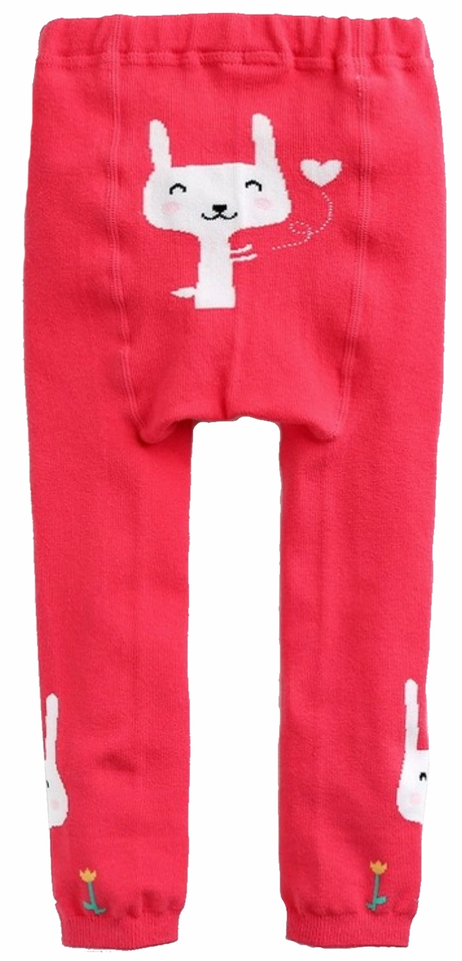 Eva & Elvin Girl's Pink Tights Cotton Bunny Offline