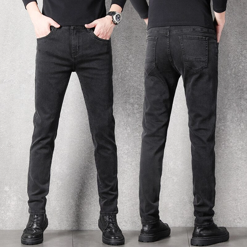 Modern Spring Mood West Louis? Stretch Slim Fit Fashion Designer Denim Jeans