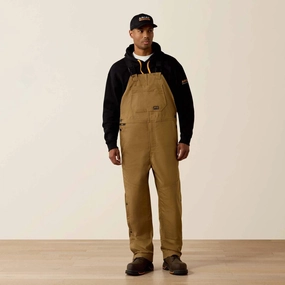 Rustic Ease Breathable Lamination Men's Rebar Duracanvas Khaki Unlined Bib 10036798