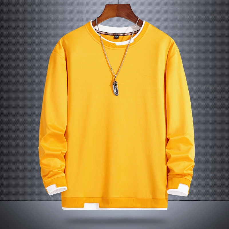 Fake Two-Piece Sweater Men'S Korean Style Trend product vacation wearability