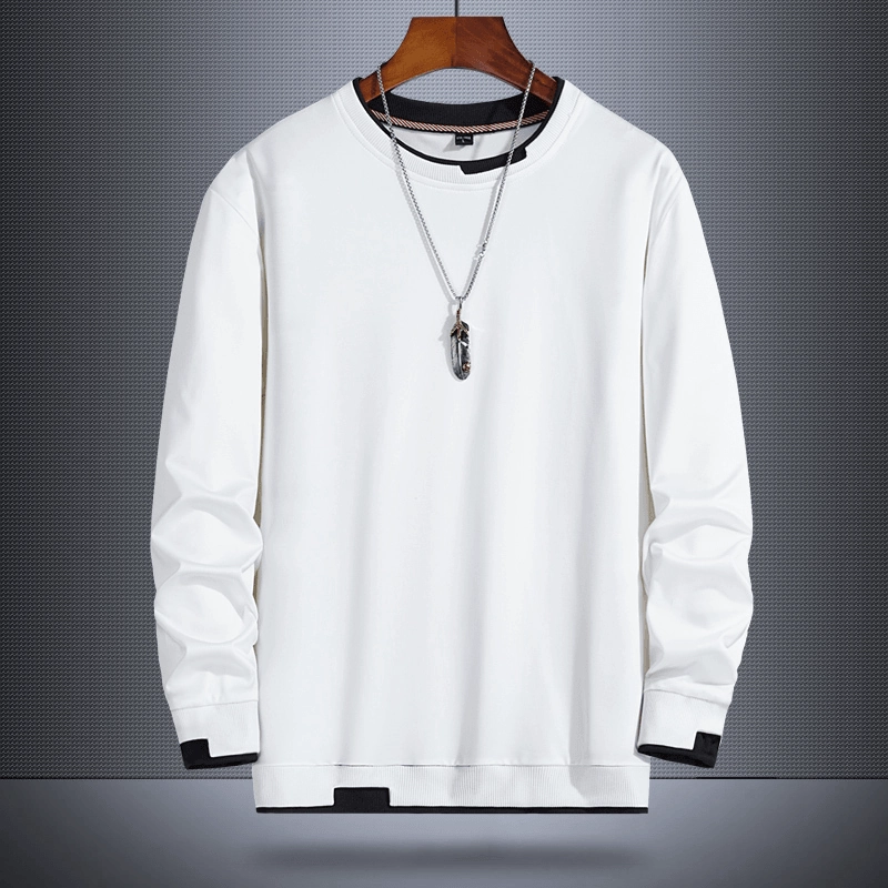 Fake Two-Piece Sweater Men'S Korean Style Trend product chain toughness