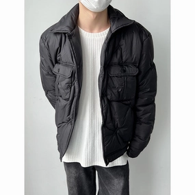 Fashion Everything Personality Small Fragrant Wind Cotton-padded Jacket Temperament Black Coat Market