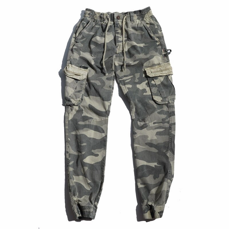 Comfort Stretch Casual Comfort Look West Louis? Multi-Pocket Color Camo Jogging Pants