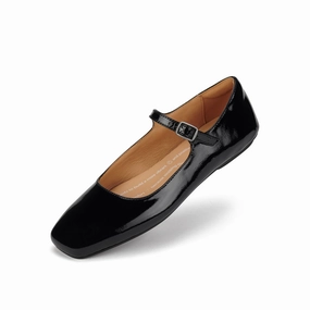 Ballet MJ Square Toe Black Patent City Snap