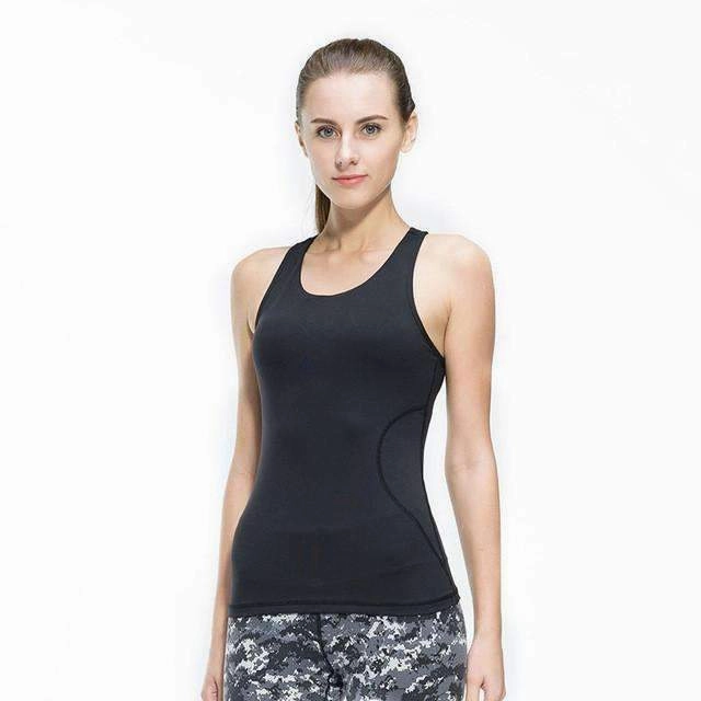 Orthotic Compatible Structure Fitness Women Sexy Tight Yoga Top Gym Sports Vest Sleeveless Shirts Tank Tops Running Clothes Female T-shirt Mesh Sportswear