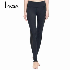 Flex Zone Paneling enjoyment Fitness Women Sport Pants Training Athletic Sportswear Trousers Yoga Mesh Leggings Workout Gym Running Tights with Foot  K0009