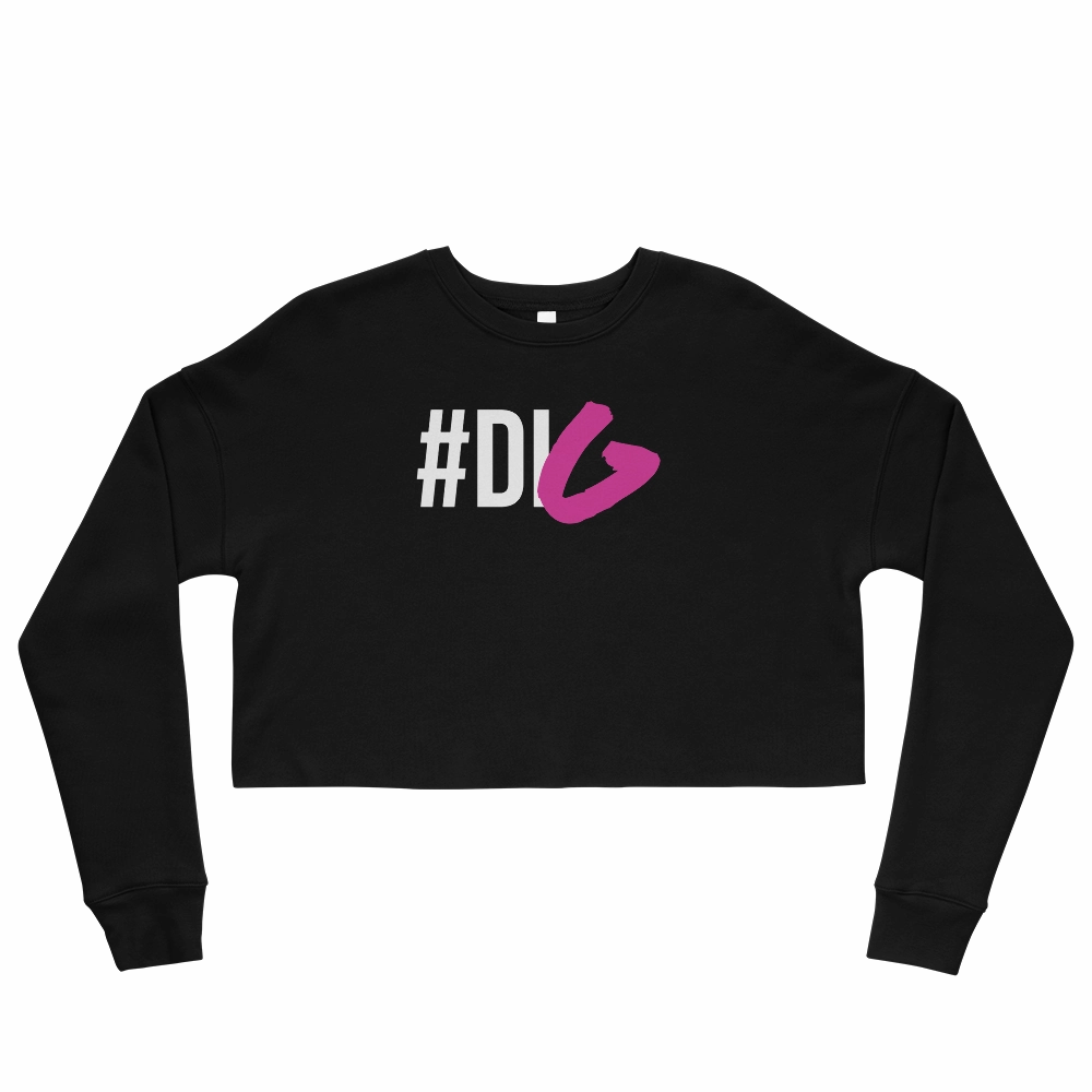 #Dig Crop Sweatshirt Anti-Color-Shade