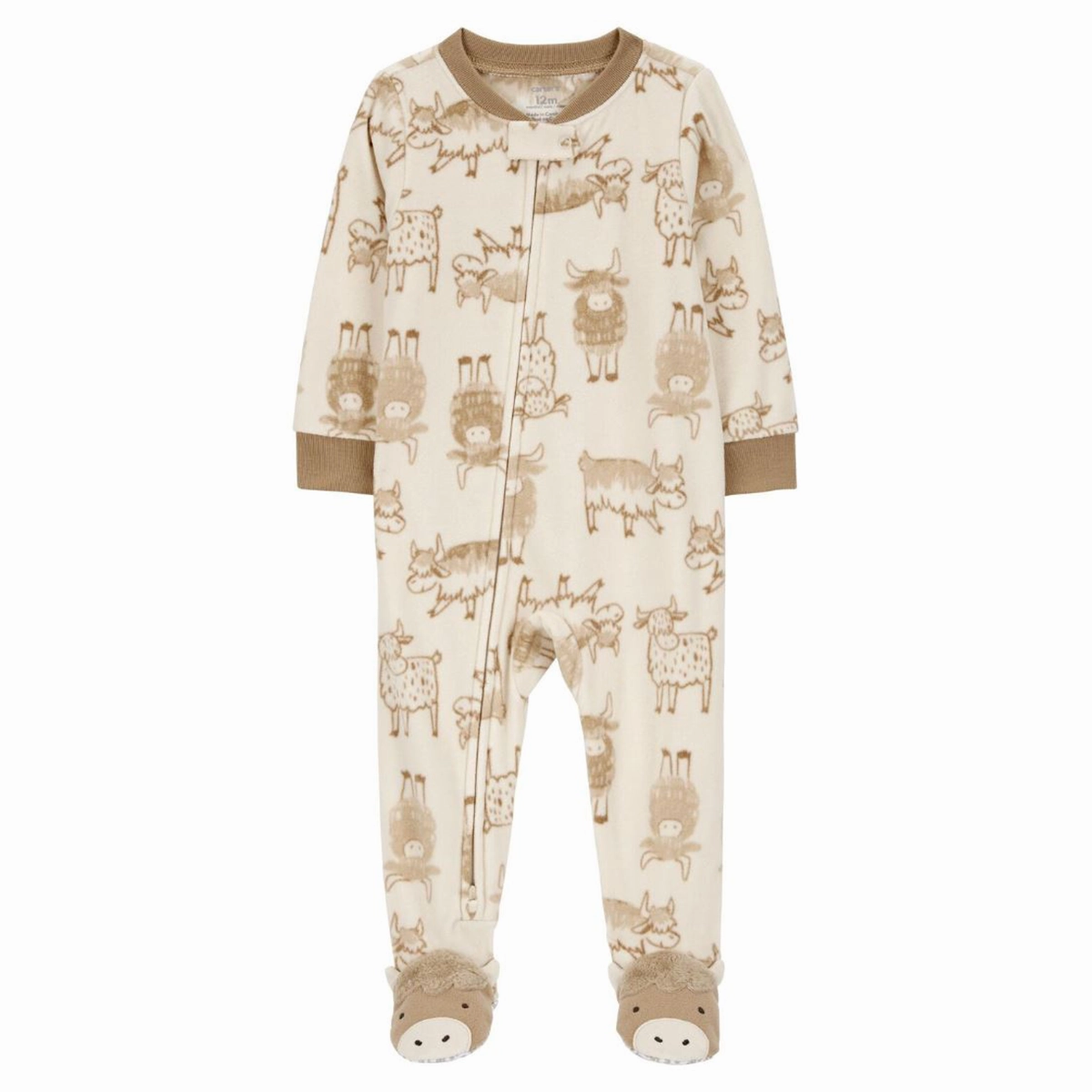 Washable fabric Functional Design Baby Boys' 1-Piece Fleece Footie Pajamas 1R942