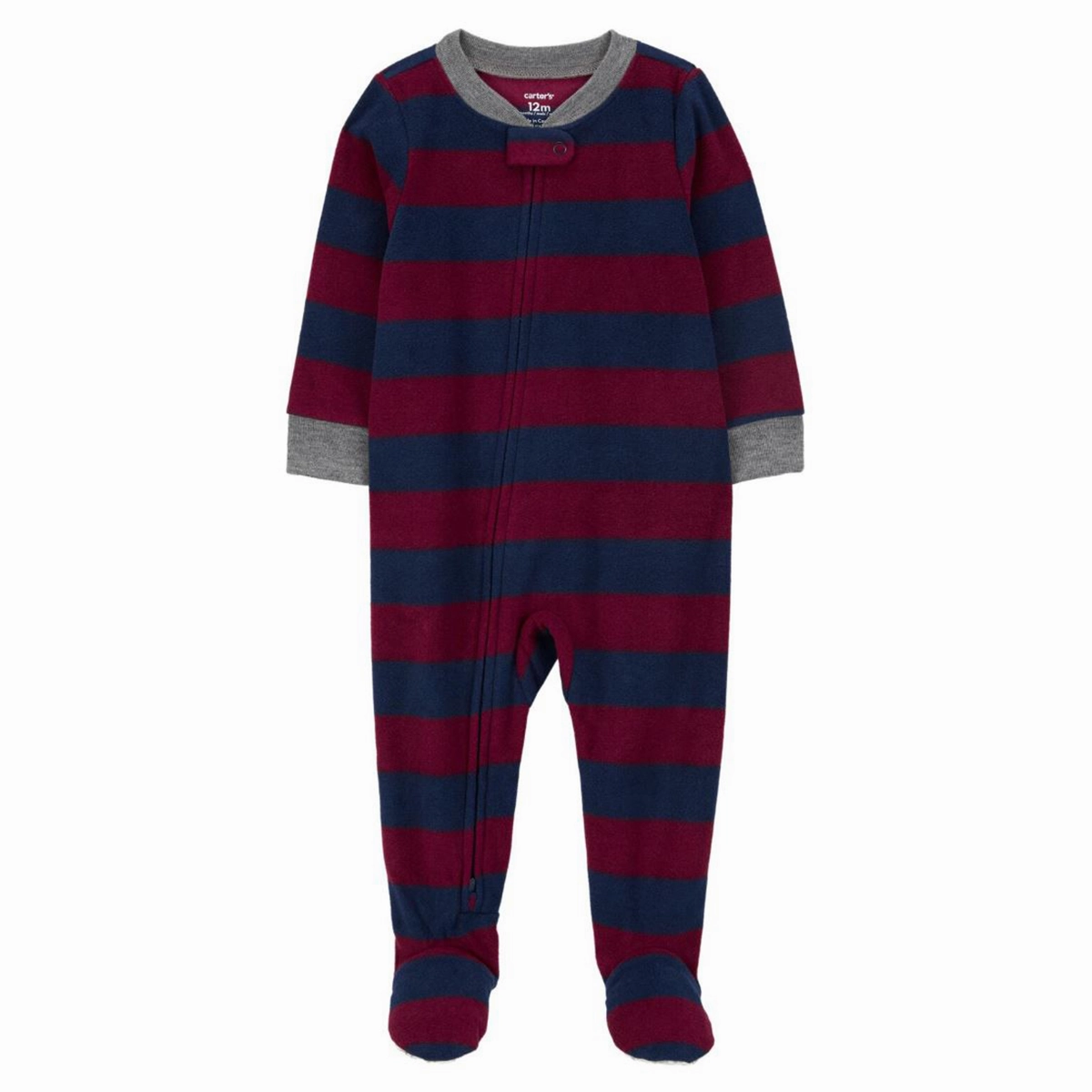 Baby Boys' 1-Piece Fleece Footie Pajamas 1R942 Dad Core Stylish Jacket