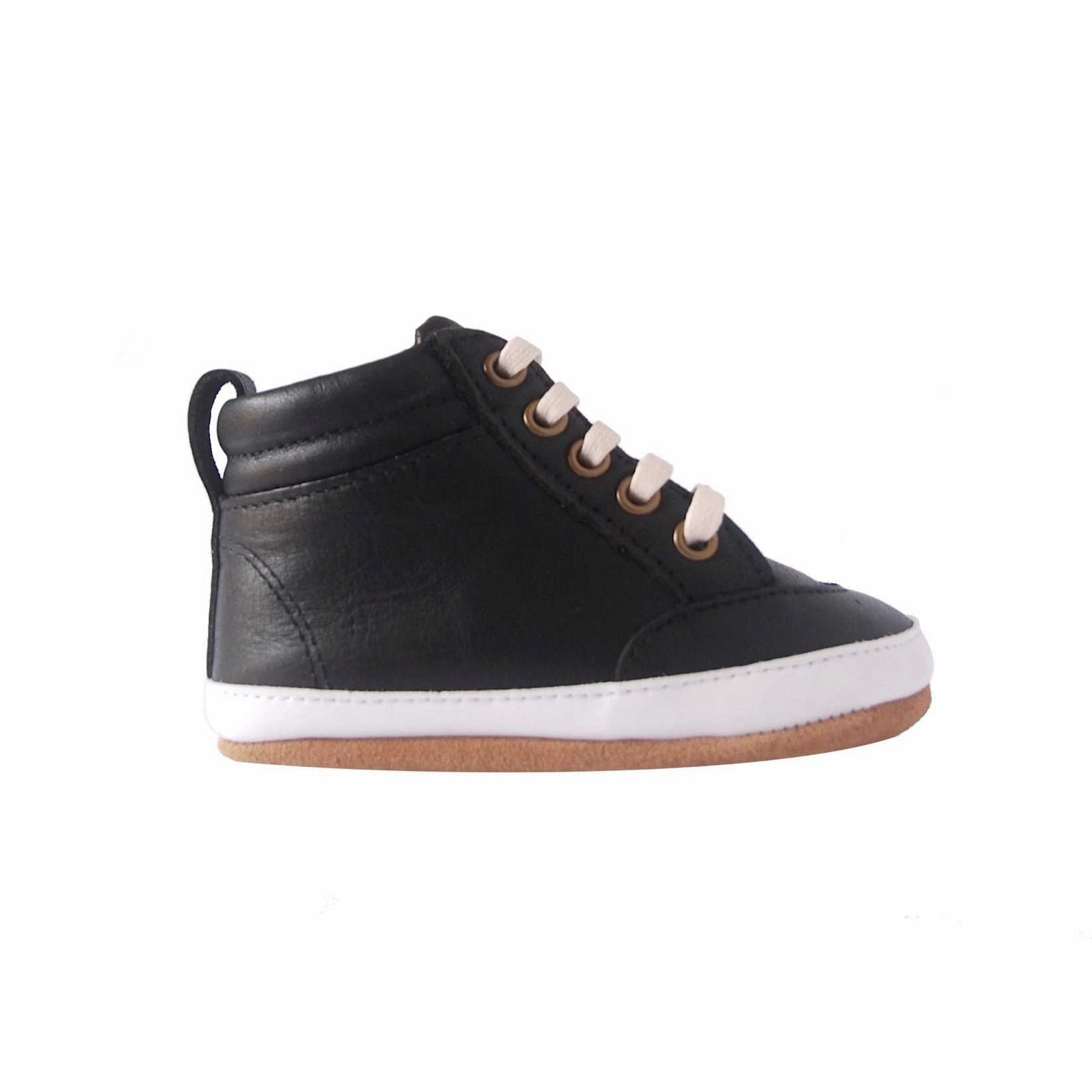 Brooklyn Baby High Top Sneakers Jet Black One-of-a-kind football players - specific functions
