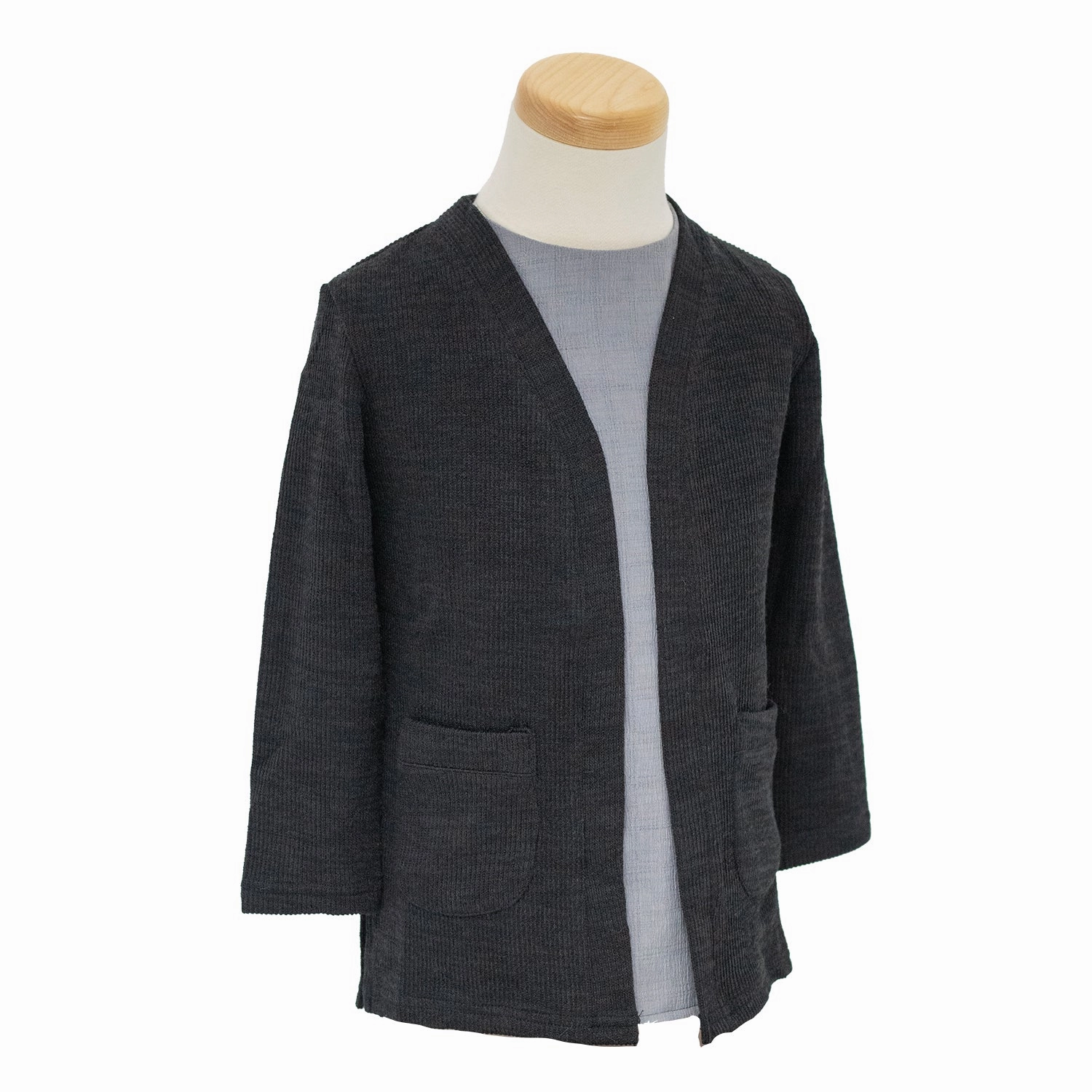 Girls' Open Front Ribbed Cardigan LA8401 Everyday Fashion Breathable mesh lining