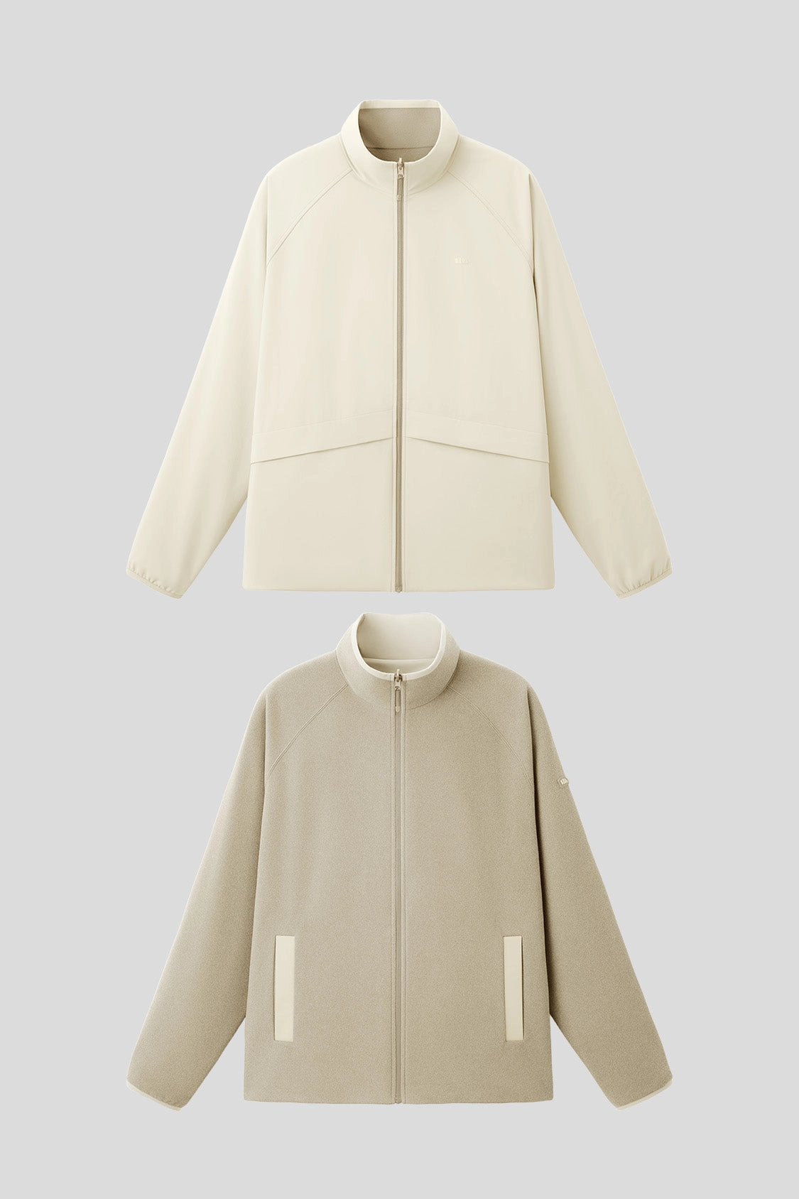 Adjustable Drawstring Waist Breathable Softshell Layer FlipHeat ?C Men??s Light-Warmth Reversible Fleece Jacket