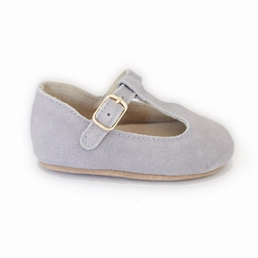 Built-In Support z Toddler T-Bars - Paris T-Bar Grey Suede